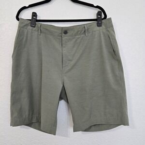 Faherty‎ Brand All Day Shorts Men's Size 36 Green Recycled Polyester Blend